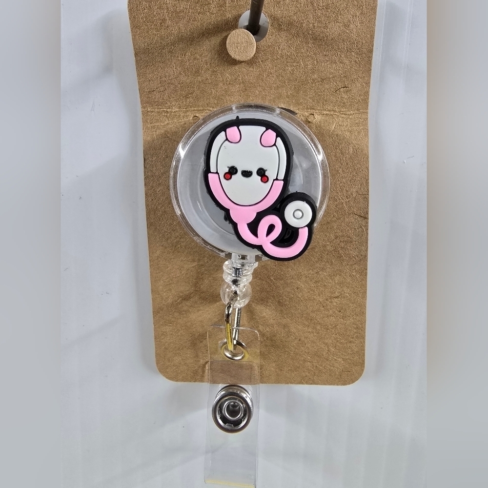 Stethoscope Medical Badge Reel